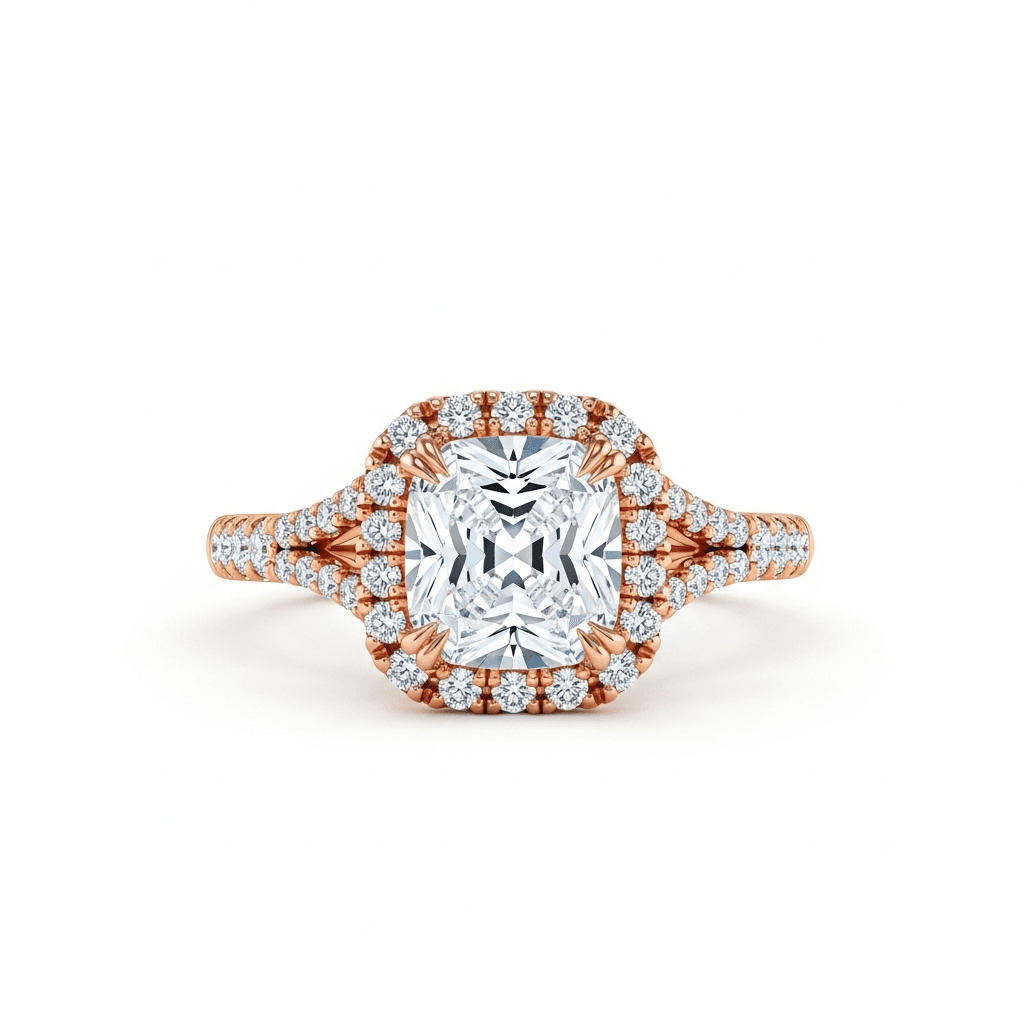 AI-generated engagement ring design by H&CO Ring Builder