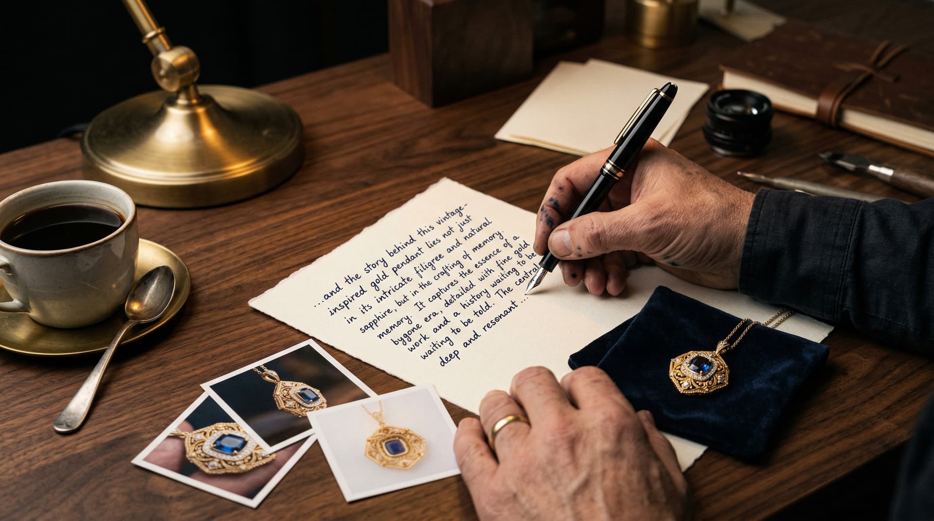 Storytelling in jewelry product descriptions