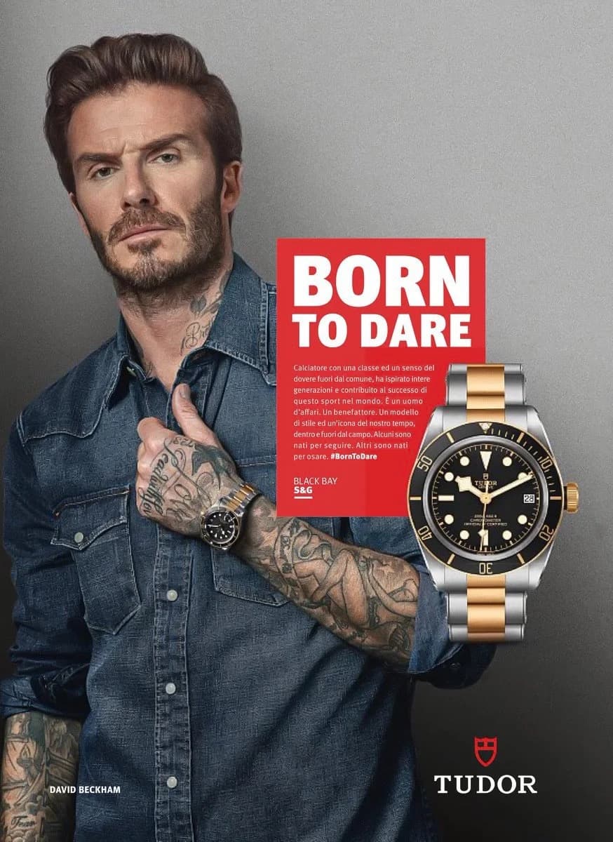 Tudor Born to Dare campaign featuring David Beckham