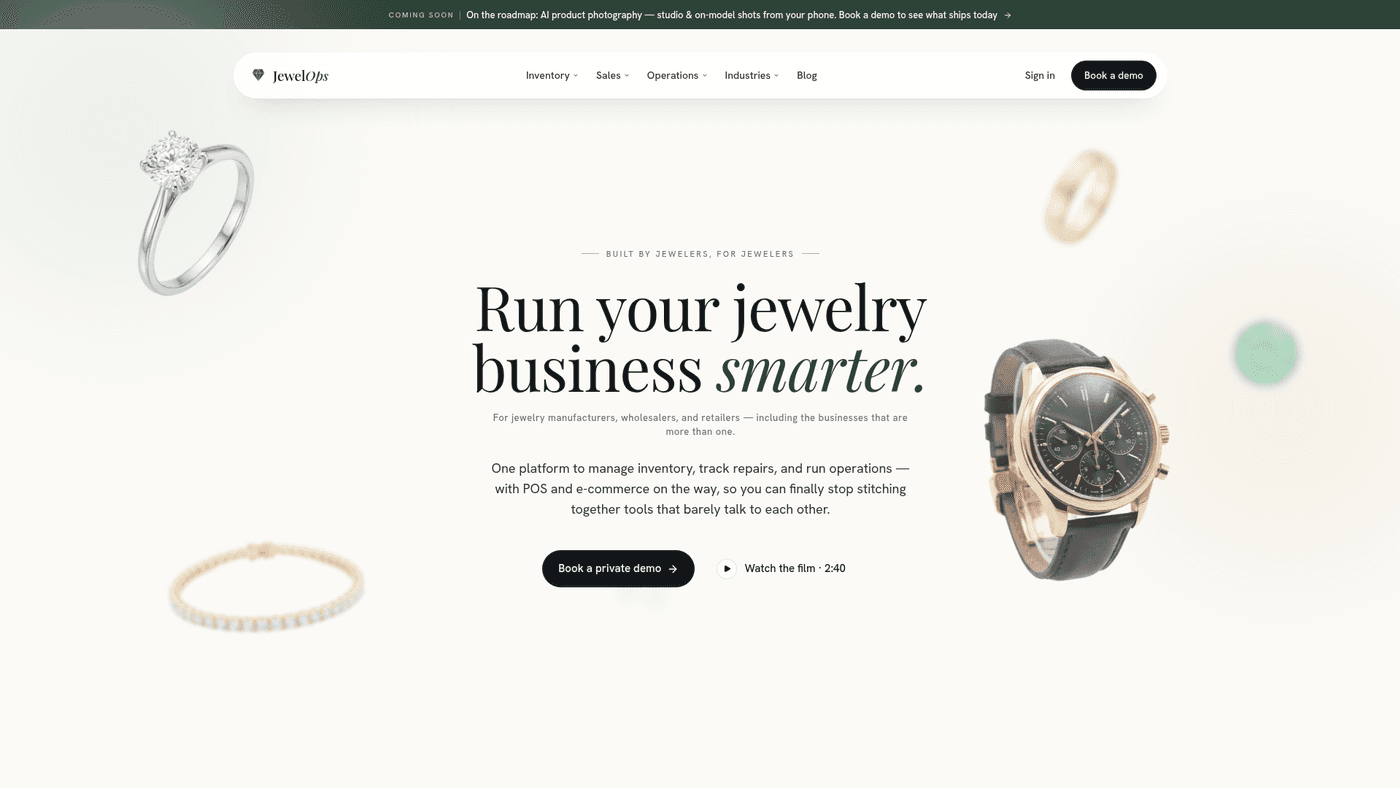 JewelOps website and project work